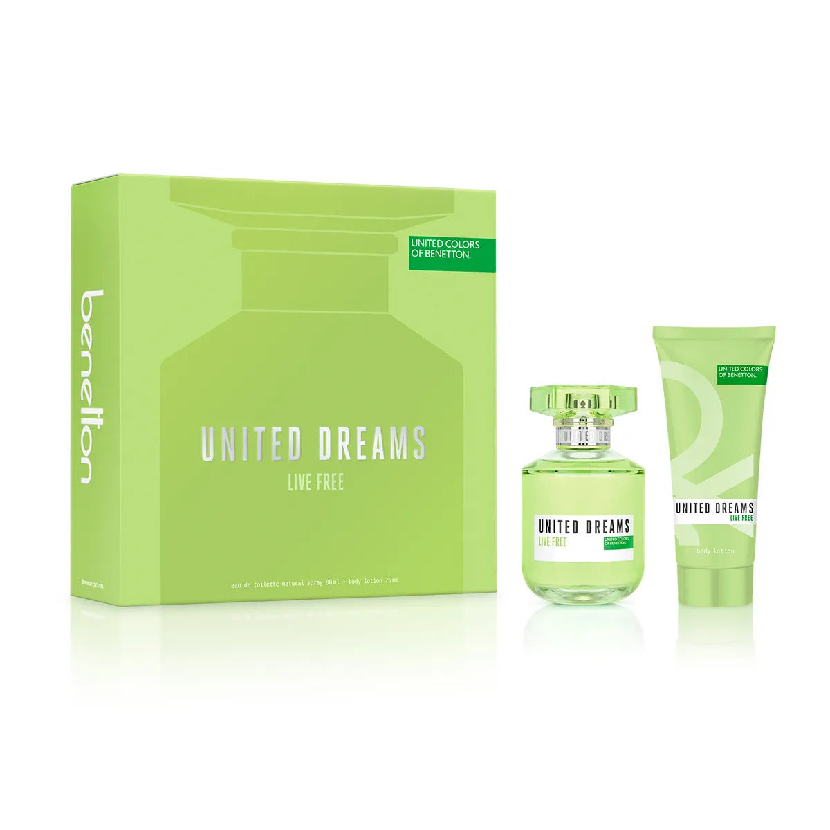 Set Bnt Live Free United Dreams Edt (80Ml+Bl 75Ml) 80Ml