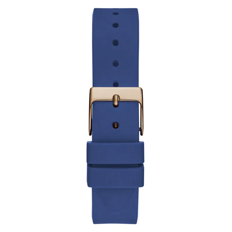 Reloj Guess Mujer Clear Cut. Reloj Silicona Azul GW0284L1