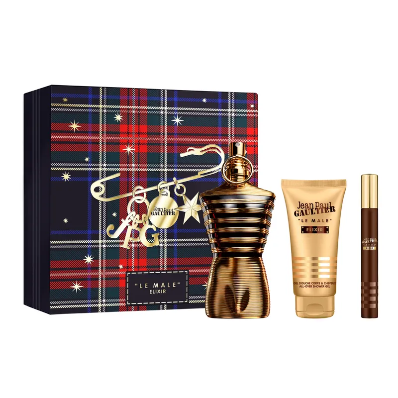 Set JPG  Le Male Elixir Edp(Edp125+ Sg + Mg Hd25)